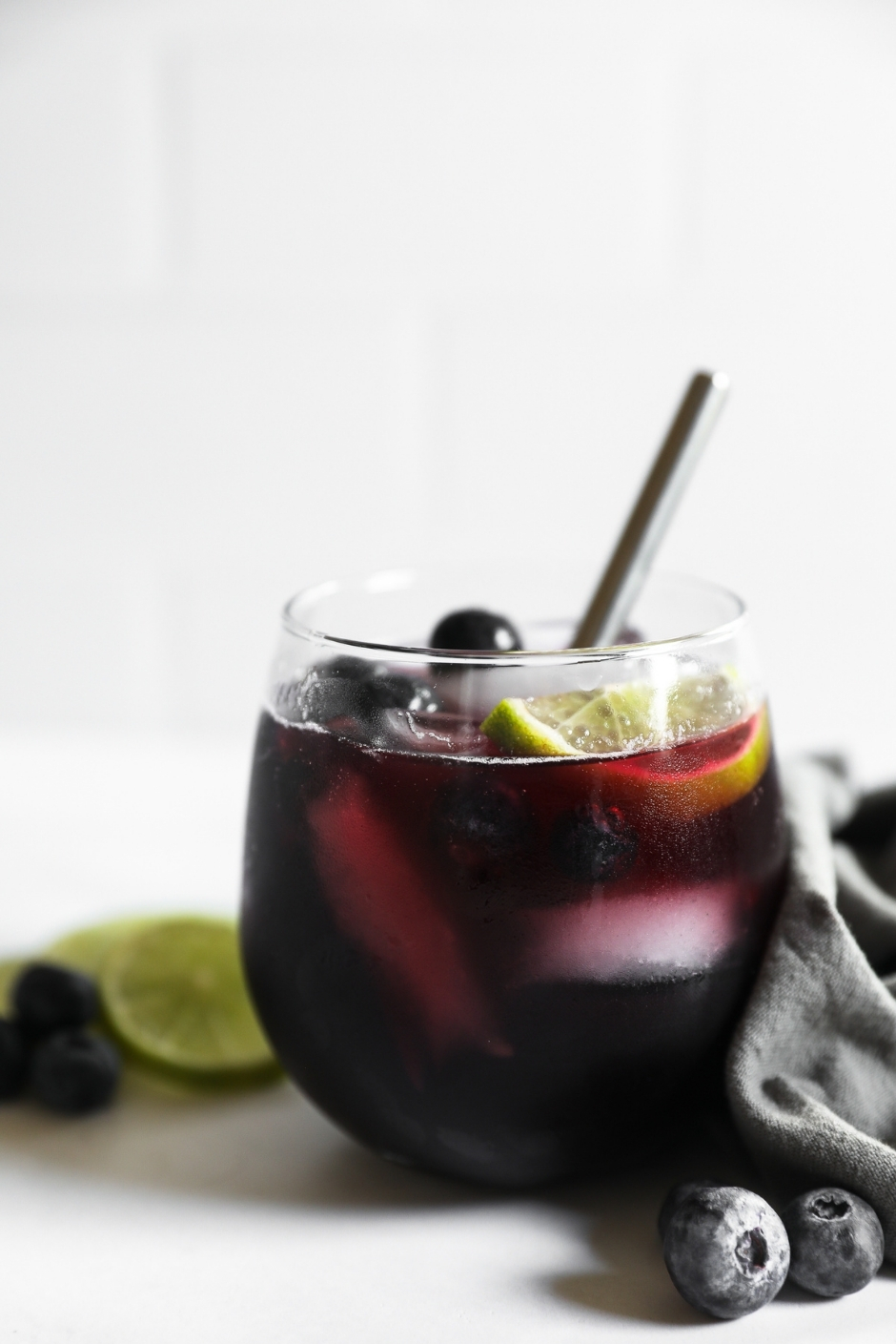 Blueberry Lime Gin Fizz