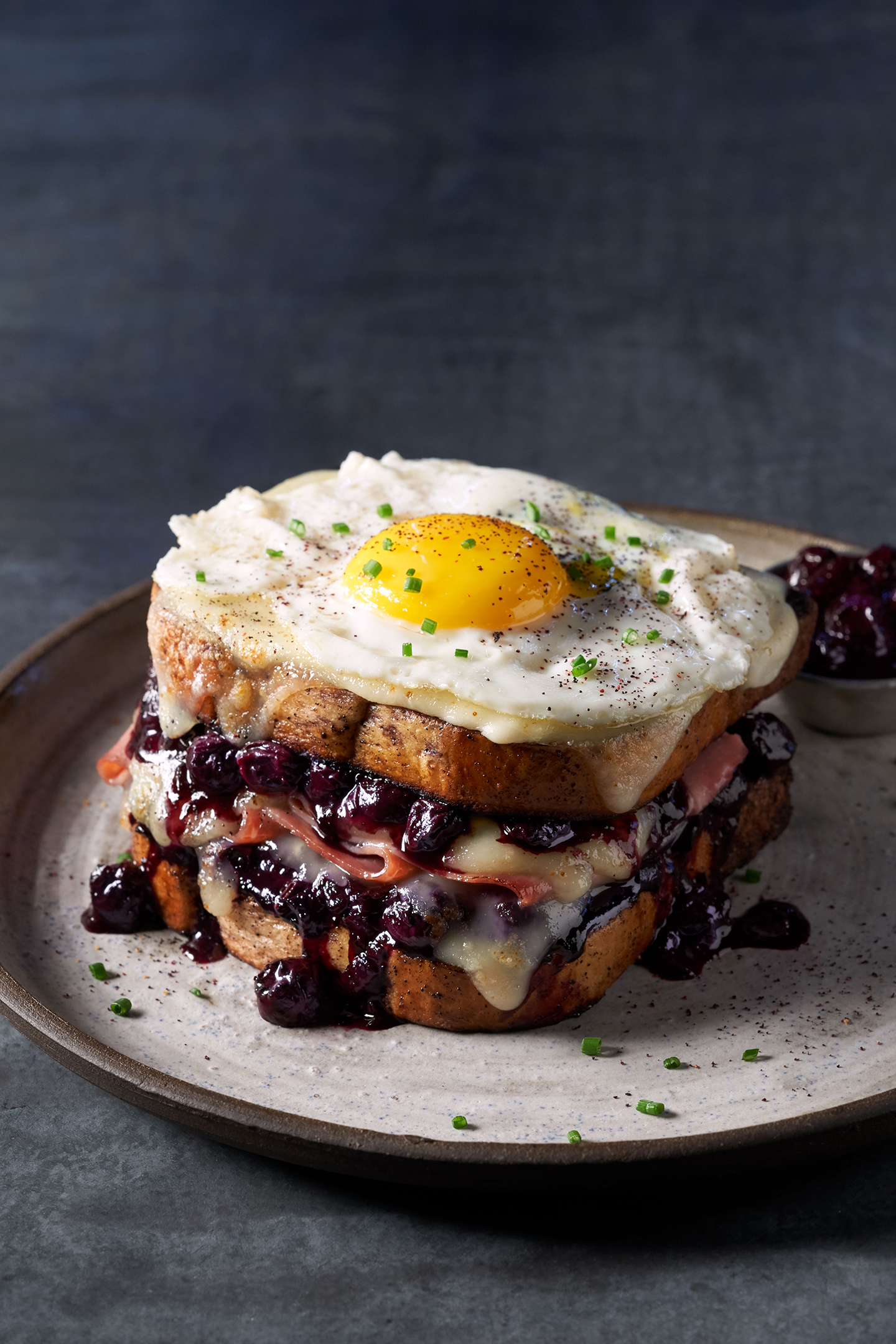 Blueberry Croque Madame - Food Professionals