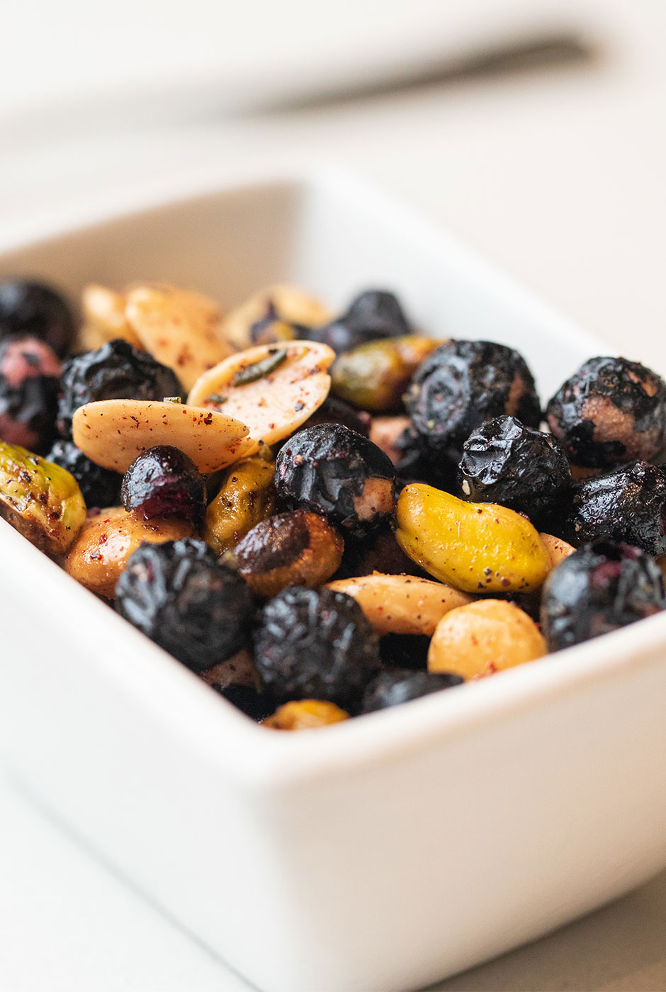 Almonds, Pistachios & Dried Blueberry “Popcorn” - Food Professionals