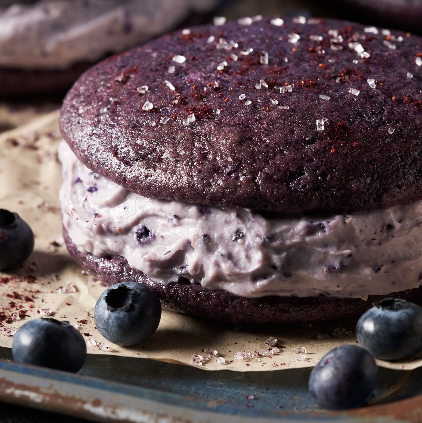 Blueberry Whoopie Pies